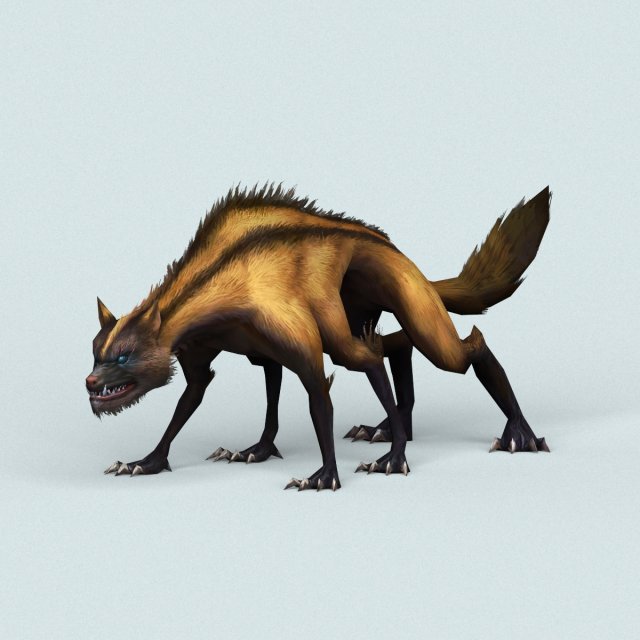 monster hyena 3D Модель .c4d .max .obj .3ds .fbx .stl .blend 
