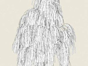game ready willow tree 01 3D Model