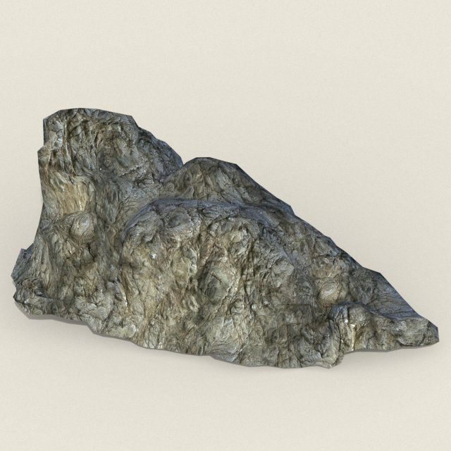 stone rock 03 3D Model .c4d .max .obj .3ds .fbx .stl .blend 