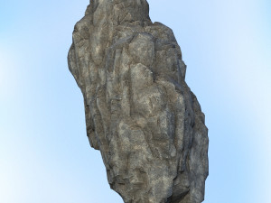 game ready realistic rock 01 Model 3D
