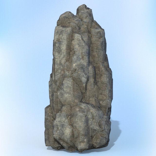 game ready realistic rock 02 Model 3D .c4d .max .obj .3ds .fbx .stl .blend 