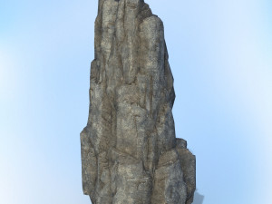 game ready realistic rock 02 Model 3D