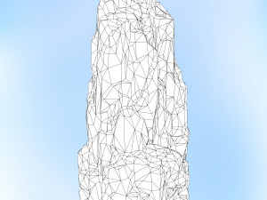 game ready realistic rock 02 Model 3D