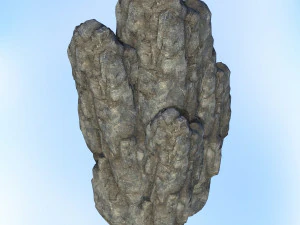game ready realistic rock 04 3D Model