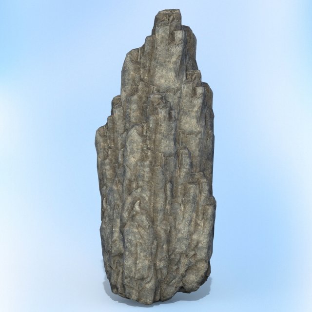 game ready realistic rock 05 3D Модель .c4d .max .obj .3ds .fbx .stl .blend 