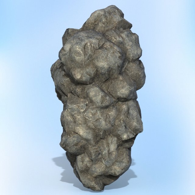 game ready realistic rock 07 Modello 3D .c4d .max .obj .3ds .fbx .stl .blend 