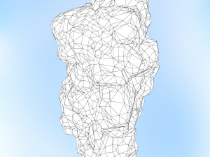 game ready realistic rock 07 Modello 3D