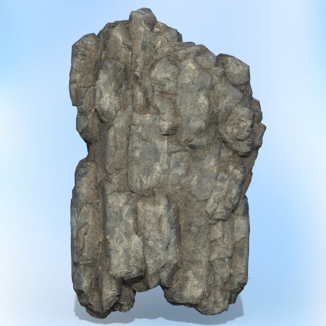 game ready realistic rock 08 3D Модель .c4d .max .obj .3ds .fbx .stl .blend