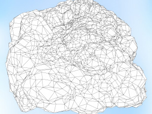 game ready realistic rock 09 3D Model