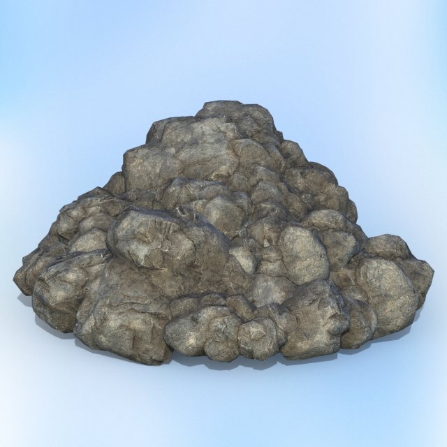 game ready realistic rock 10 3D Модель .c4d .max .obj .3ds .fbx .stl .blend 
