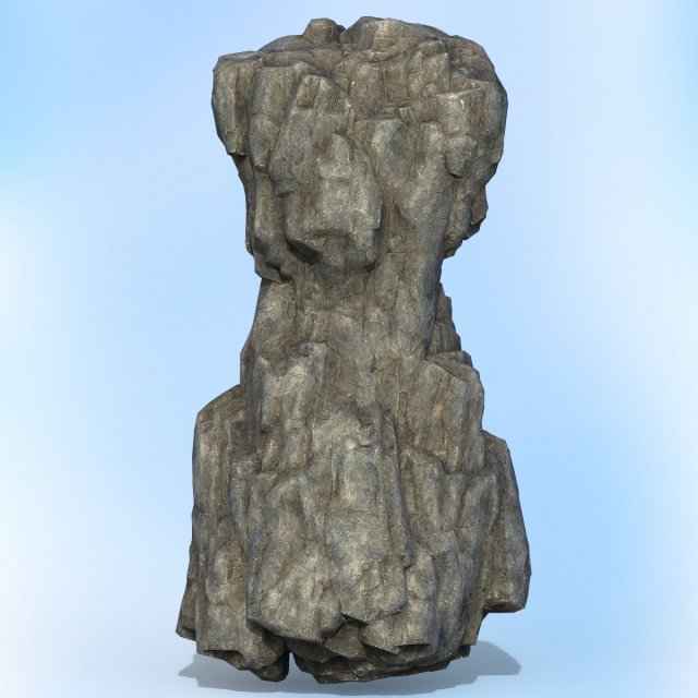 game ready realistic rock 11 3D Model .c4d .max .obj .3ds .fbx .stl .blend 