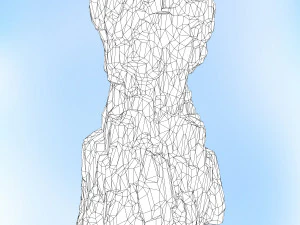 game ready realistic rock 11 3D Model