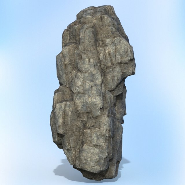 game ready realistic rock 12 3D Model .c4d .max .obj .3ds .fbx .stl .blend 