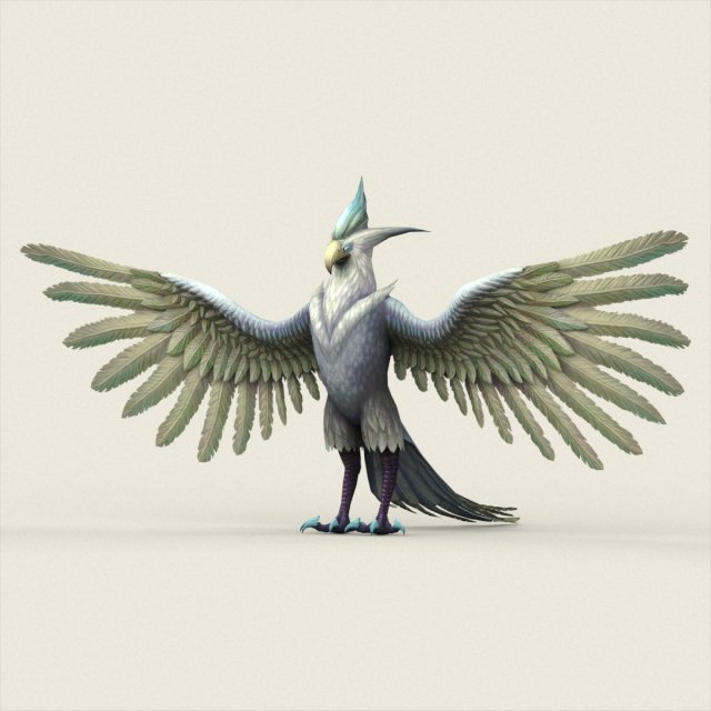 fantasy monster eagle 3D मॉडल .c4d .max .obj .3ds .fbx .stl .blend 
