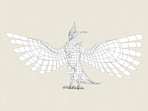 фэнтези-монстр орел 3D Модель