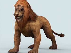 fantasy lion 3D मॉडल