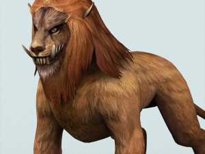 fantasy lion 3D Model