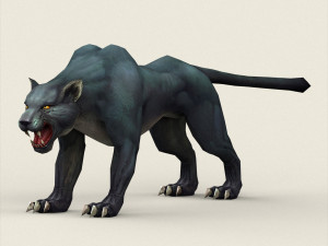 fantasy black panther 3D मॉडल