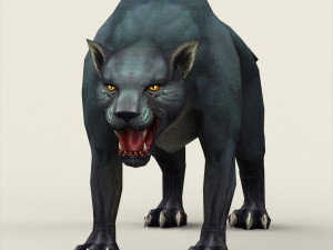 fantasy black panther 3D-Modell