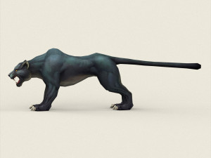 fantasy black panther 3D-Modell