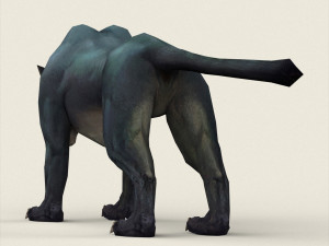 fantasy black panther 3D-Modell