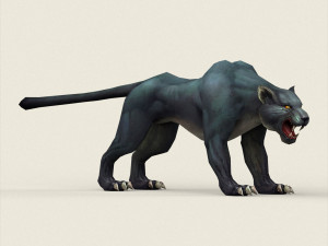 fantasy black panther 3D-Modell