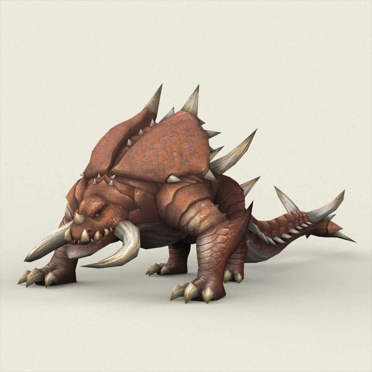 fantasy monster dinosaur 3D Model .c4d .max .obj .3ds .fbx .stl .blend 