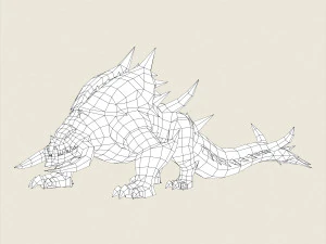 fantasy monster dinosaur 3D Model