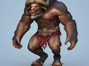 taureau guerrier monstre fantastique Modèle 3D