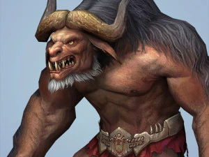 fantasy monster warrior bull 3D Model
