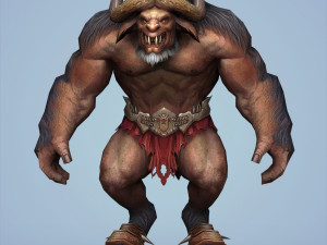 fantasy monster warrior bull Modelo 3D