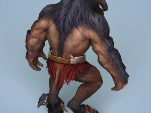 fantasy monster warrior bull 3D Model
