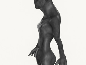realistic male alien 02 3D मॉडल