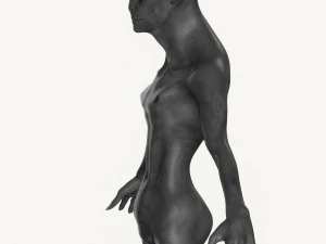 realistic male alien 02 3D Model