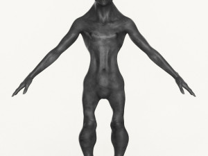 realistic male alien 02 3D मॉडल