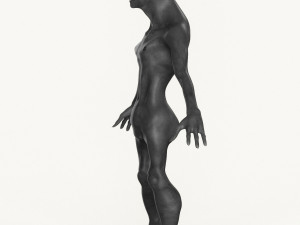 realistic male alien 02 3D मॉडल