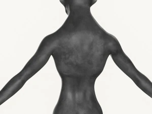 realistic male alien 02 3D Model