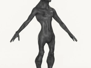 realistic male alien 02 3D Model