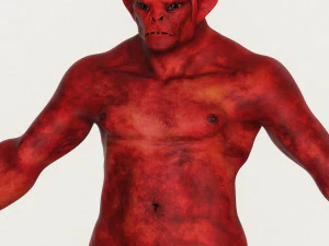 realistic male alien 03 3D Model