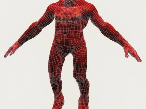 realistic male alien 03 3D Model