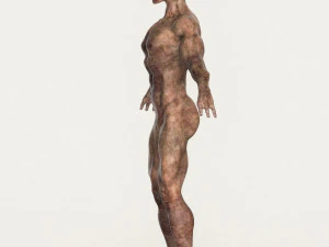 realistic male alien 04 3D Model
