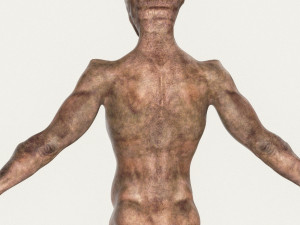 realistic male alien 04 3D 模型