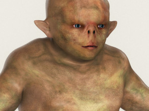 realistic male alien 05 3D Модель