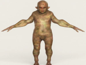 realistic male alien 05 3D Model