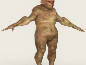 realistic male alien 05 3D Model