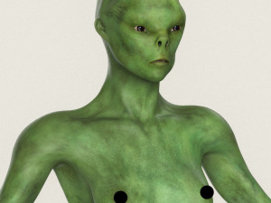 realistic female alien 06 3D Модель
