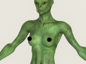 realistic female alien 06 Modelo 3D