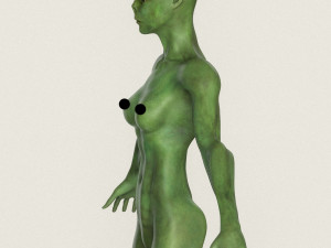 realistic female alien 06 Modelo 3D