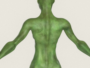 realistic female alien 06 Modelo 3D