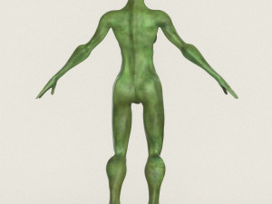 realistic female alien 06 Modelo 3D